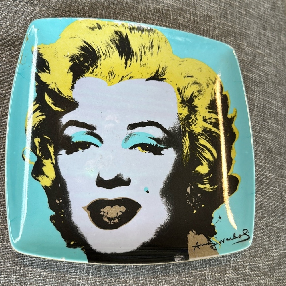 Andy Warhol Marilyn Monroe PrecidioObjects Plastic Plate